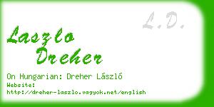 laszlo dreher business card